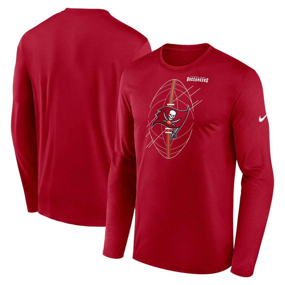 Tampa Bay Buccaneers Legend Icon Long Sleeve T-Shirt - Red - Nike