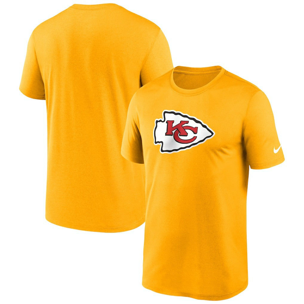 Kansas City Chiefs Primetime Legend Logo Performance T-Shirt - Gold - Nike