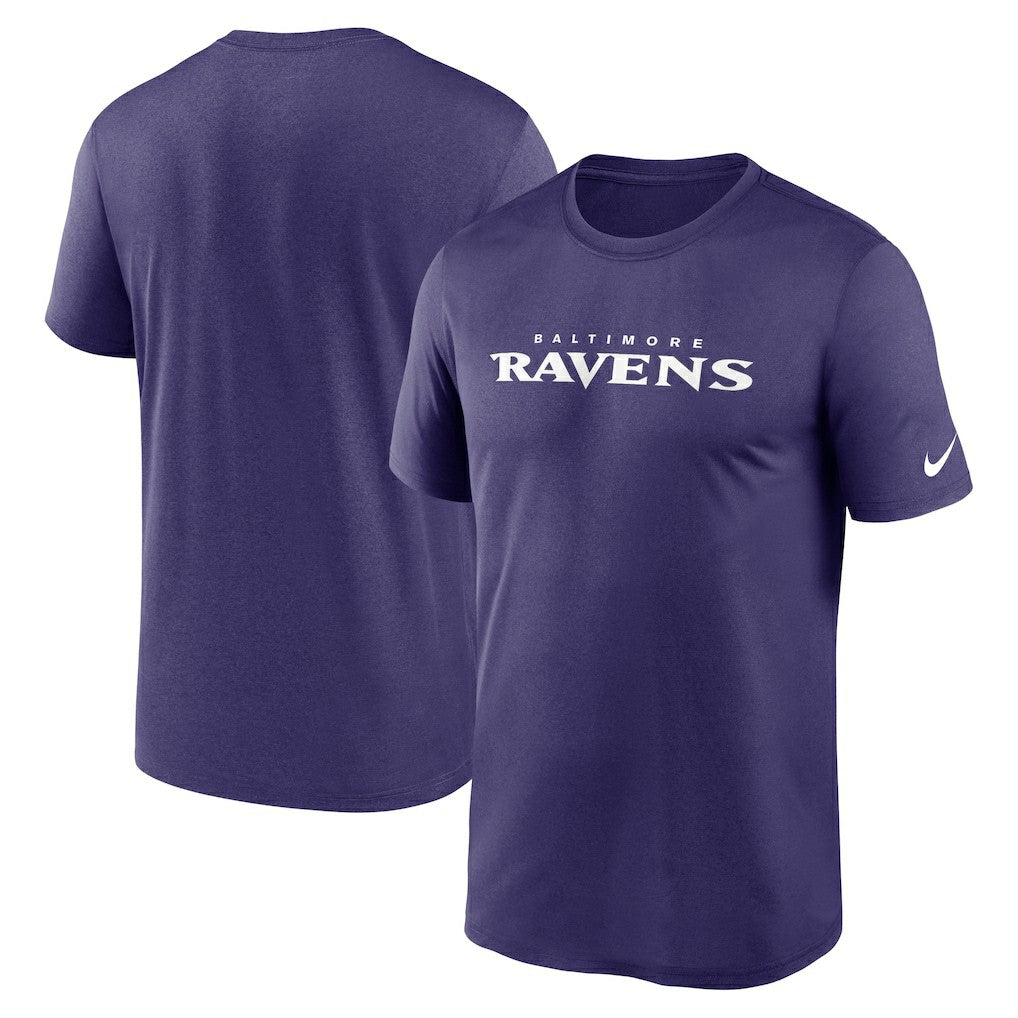 Baltimore Ravens Legend Wordmark Performance T-Shirt - Purple - Nike