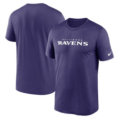 Baltimore Ravens Legend Wordmark Performance T-Shirt - Purple - Nike