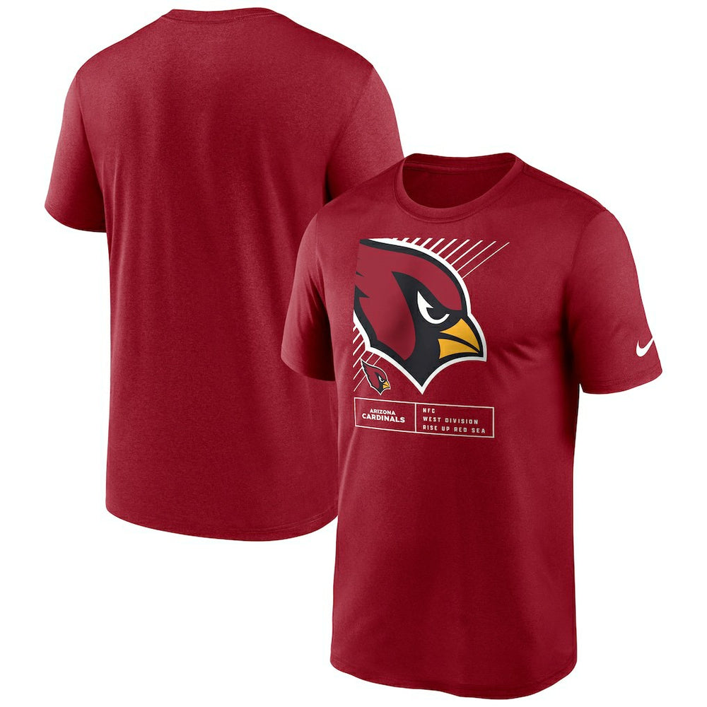 Arizona Cardinals Legend Yard Lines Performance T-Shirt - Cardinal - Nike