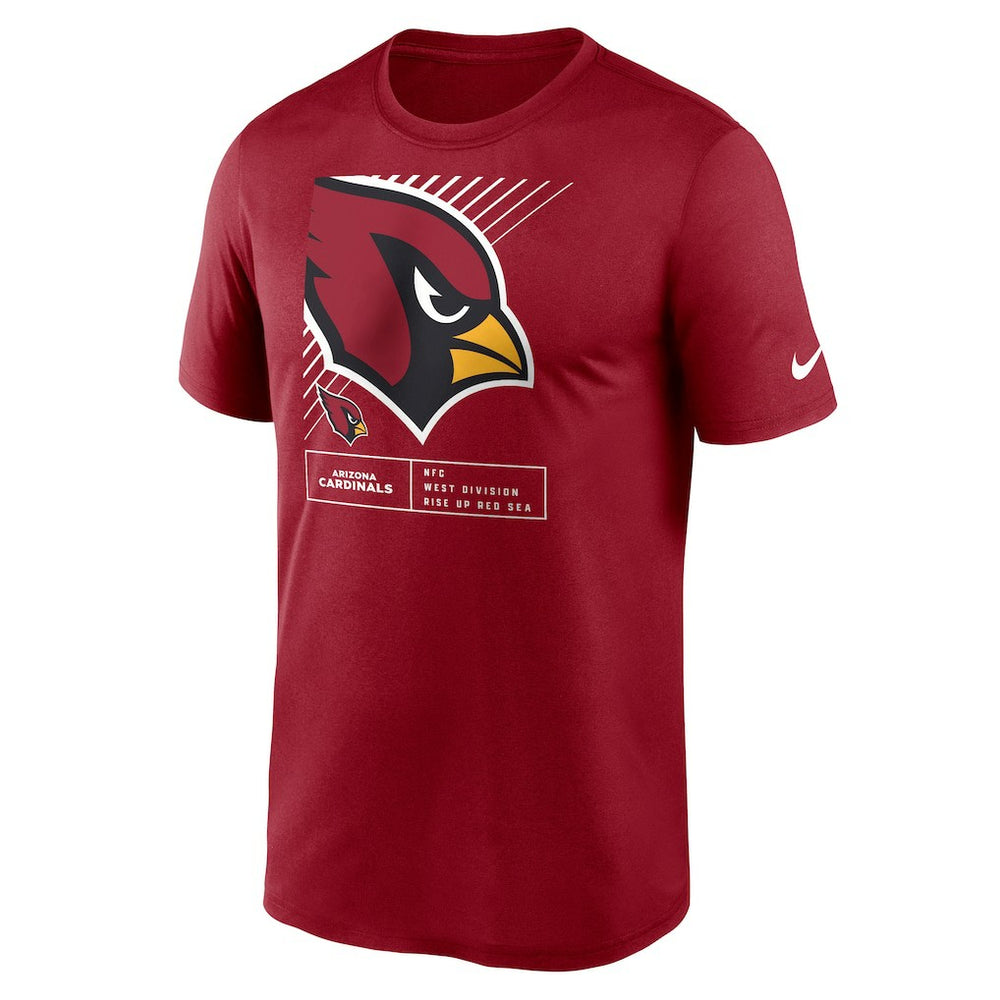 Arizona Cardinals Legend Yard Lines Performance T-Shirt - Cardinal - Nike