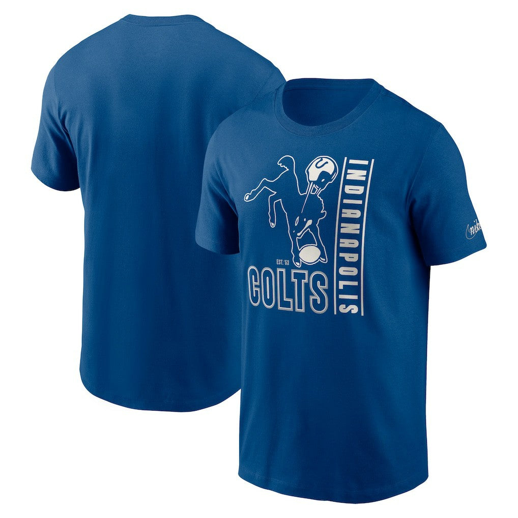Indianapolis Colts Lockup Essential T-Shirt - Royal - Nike