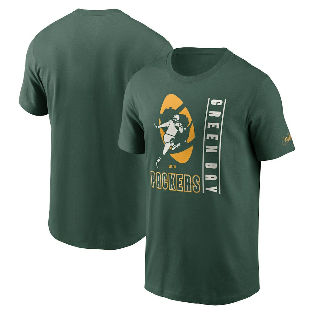 Green Bay Packers Lockup Essential T-Shirt - Green - Nike