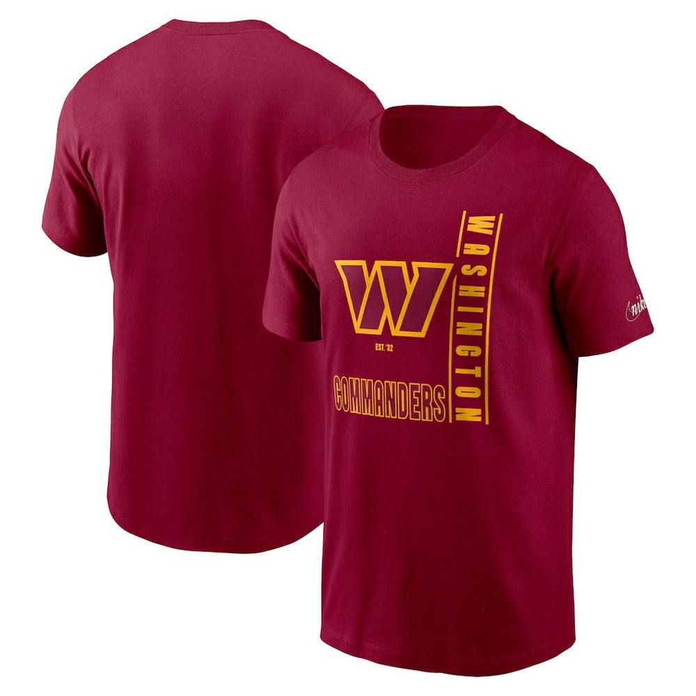 Washington Commanders Lockup Essential T-Shirt - Burgundy - Nike