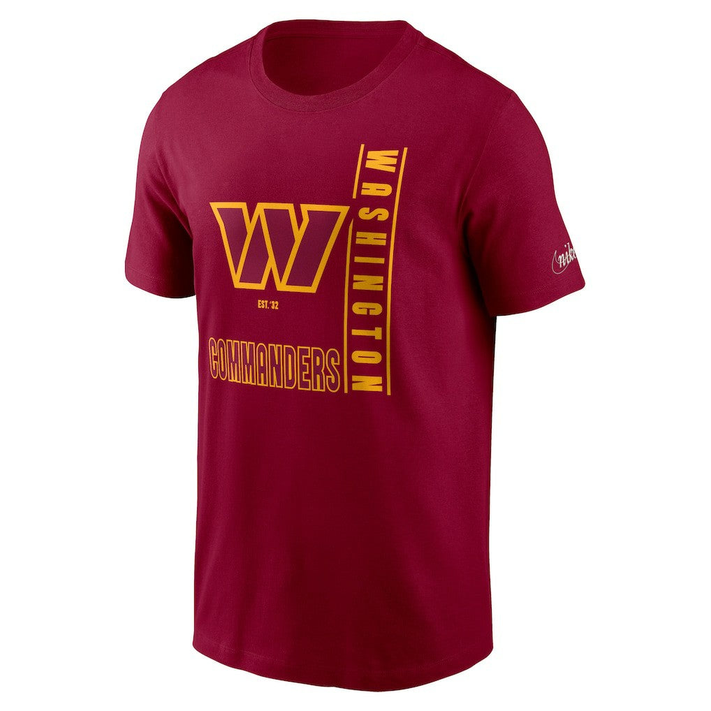 Washington Commanders Lockup Essential T-Shirt - Burgundy - Nike