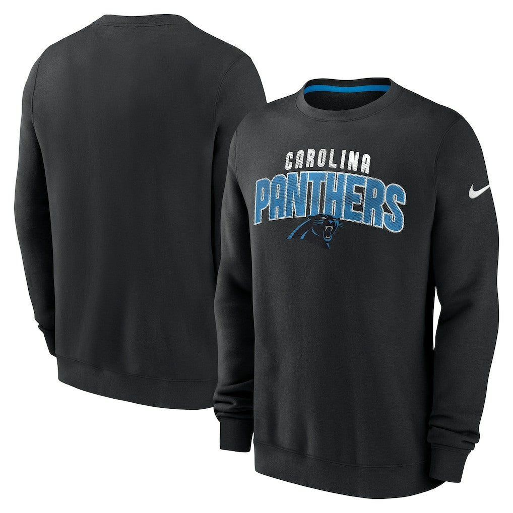 Carolina Panthers Rewind Club Pullover Sweatshirt - Black - Nike