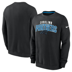 Carolina Panthers Rewind Club Pullover Sweatshirt - Black - Nike