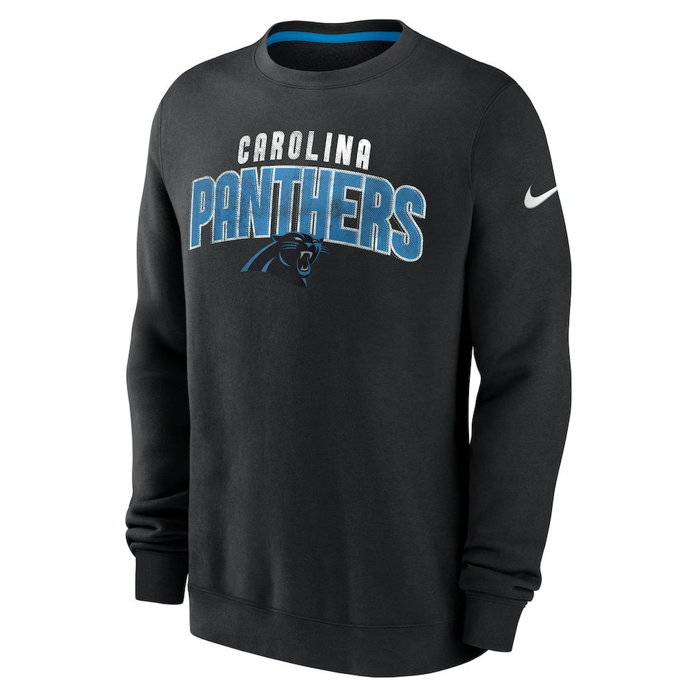 Carolina Panthers Rewind Club Pullover Sweatshirt - Black - Nike