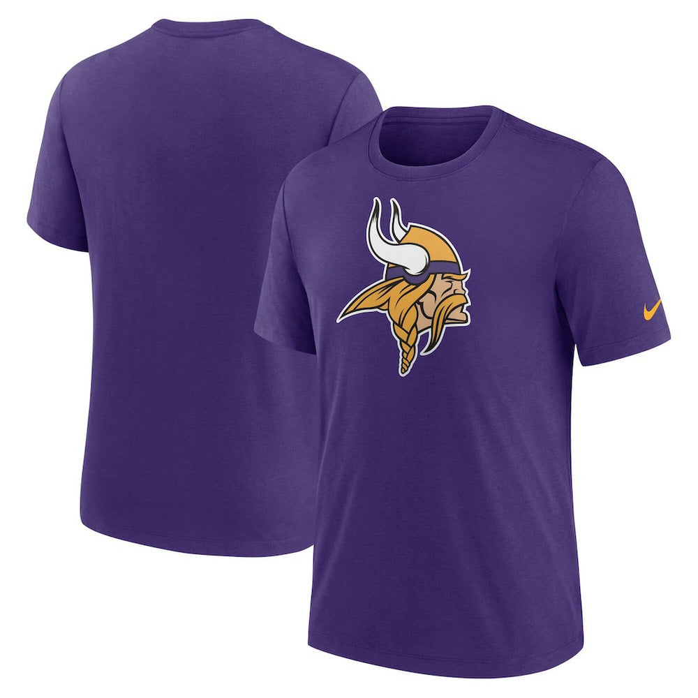 Minnesota Vikings Rewind Logo Tri-Blend T-Shirt - Purple - Nike
