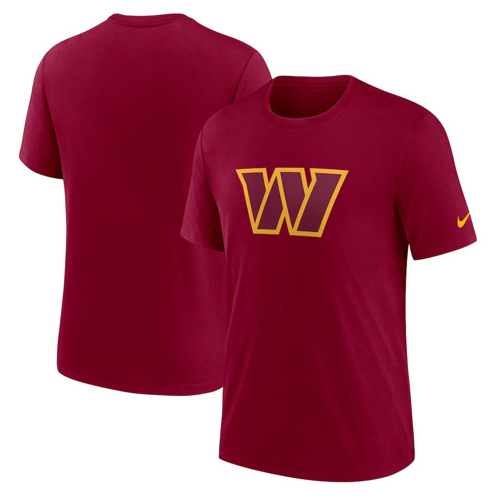 Washington Commanders Rewind Logo Tri-Blend T-Shirt - Burgundy - Nike