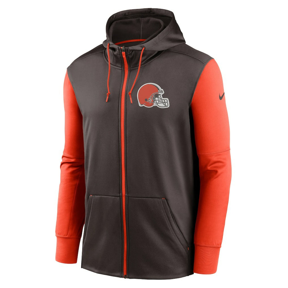 Cleveland Browns Performance Full-Zip Hoodie - Brown - Nike
