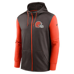 Cleveland Browns Performance Full-Zip Hoodie - Brown - Nike