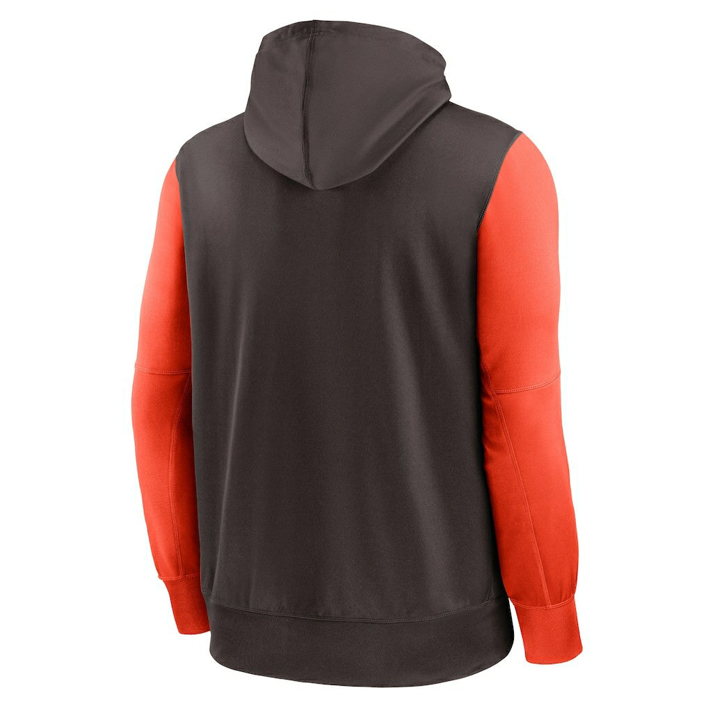 Cleveland Browns Performance Full-Zip Hoodie - Brown - Nike