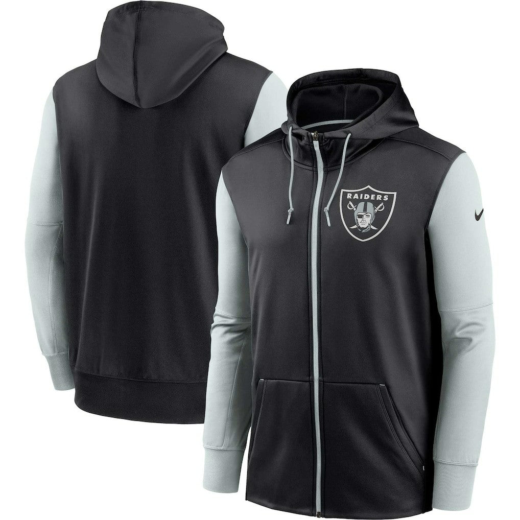 Las Vegas Raiders Performance Full-Zip Hoodie - Black - Nike