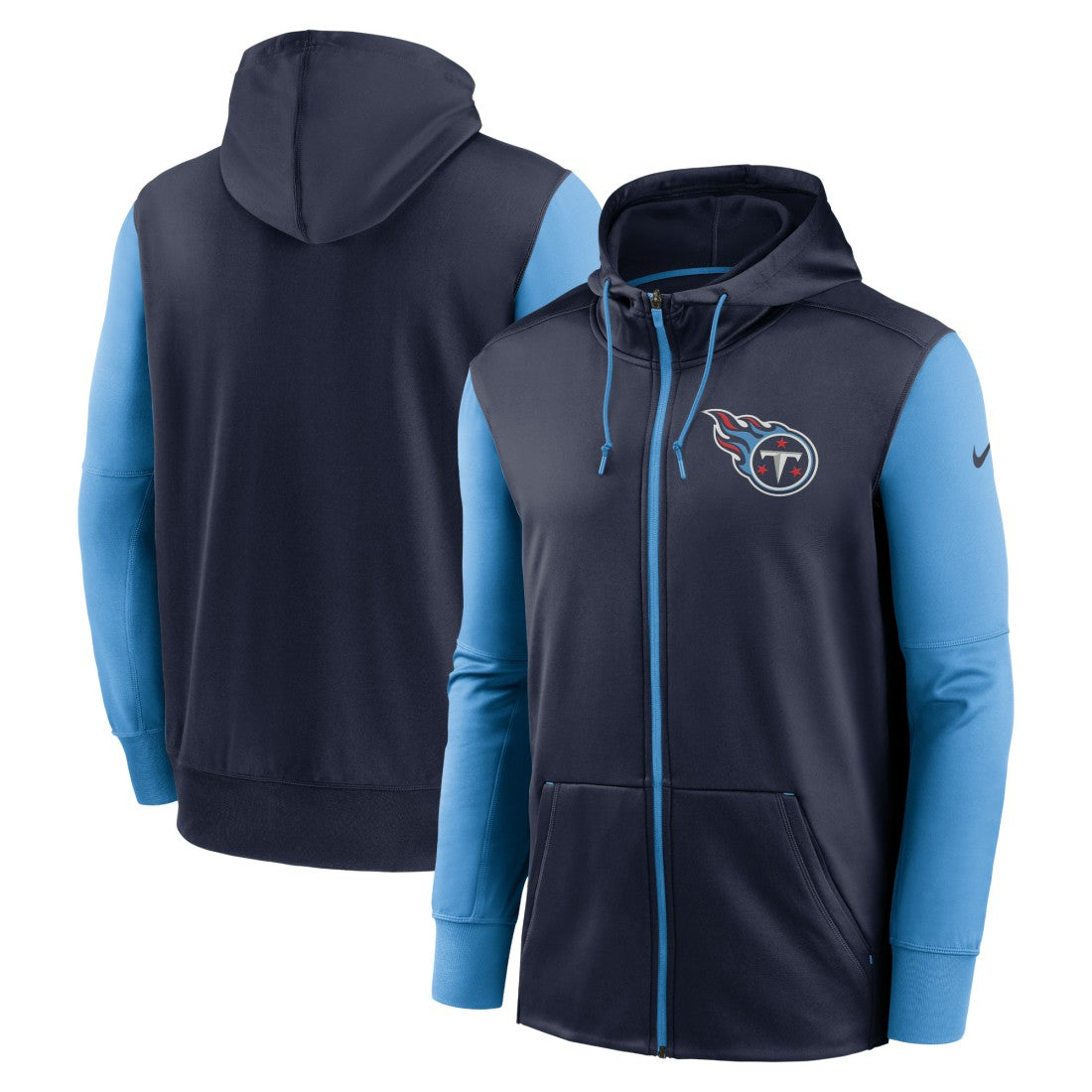 Tennessee Titans Performance Full-Zip Hoodie - Navy - Nike