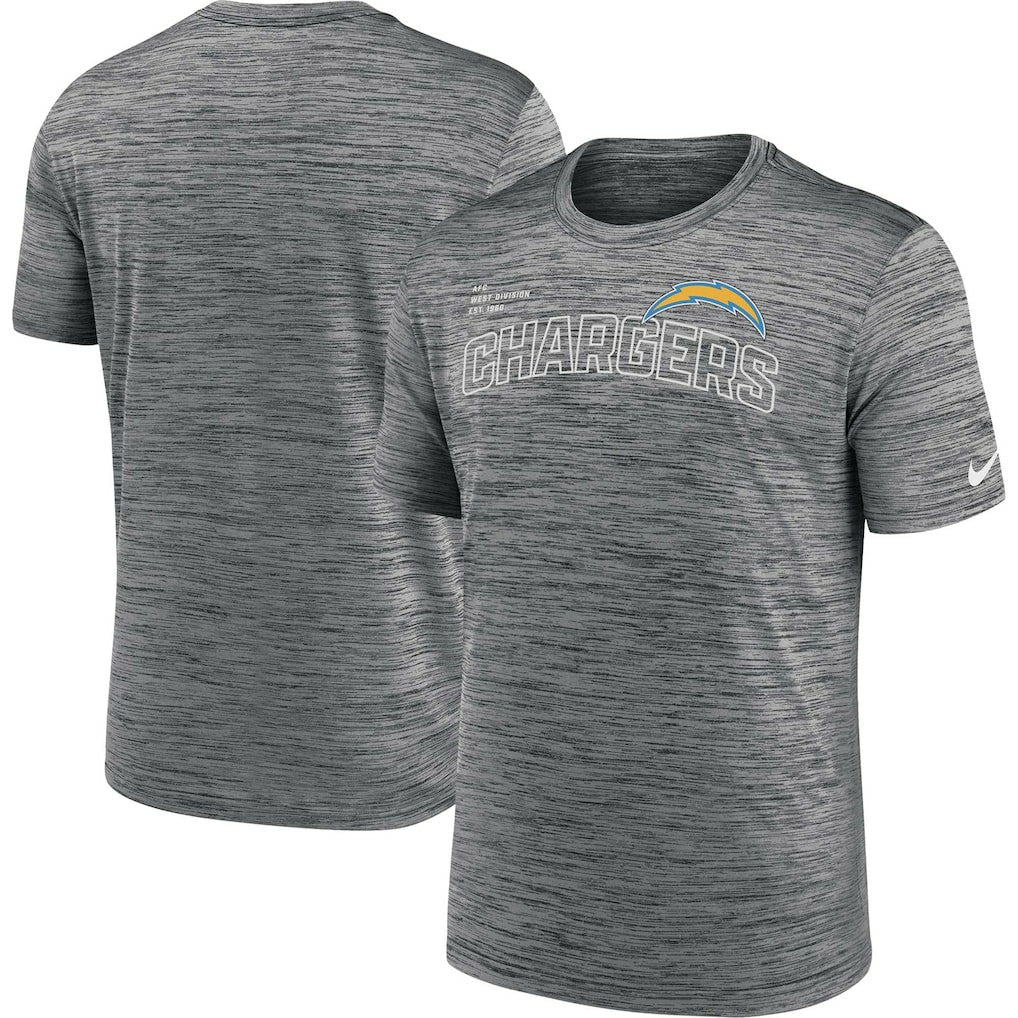 Los Angeles Chargers Velocity Arch Performance T-Shirt - Anthracite - Nike