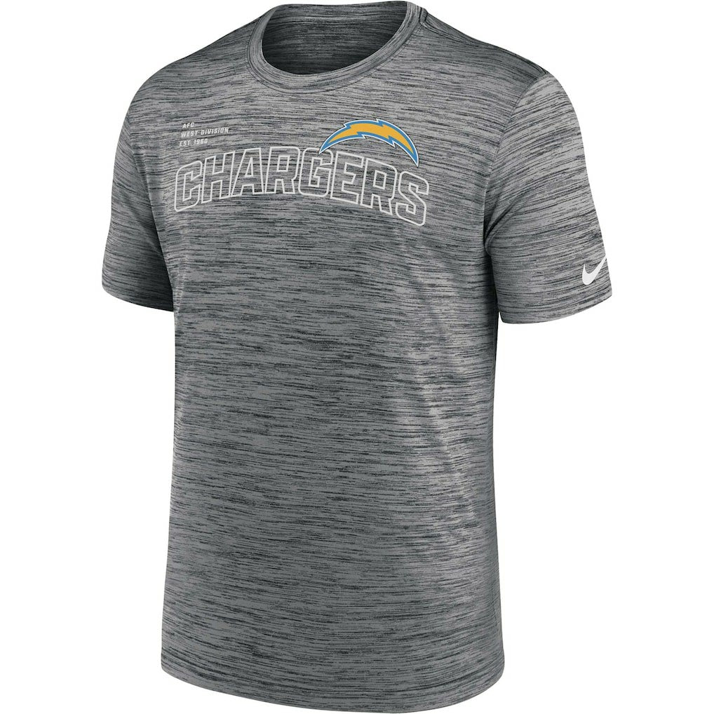 Los Angeles Chargers Velocity Arch Performance T-Shirt - Anthracite - Nike