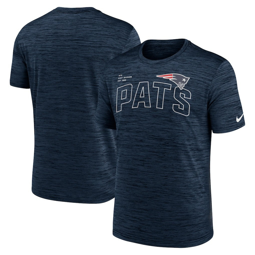 New England Patriots Velocity Arch Performance T-Shirt - Navy - Nike