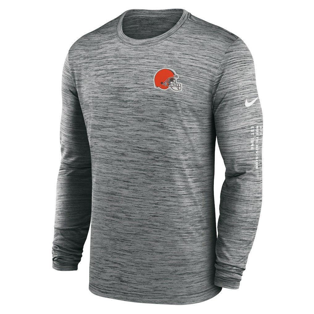 Cleveland Browns Velocity Long Sleeve T-Shirt - Anthracite - Nike