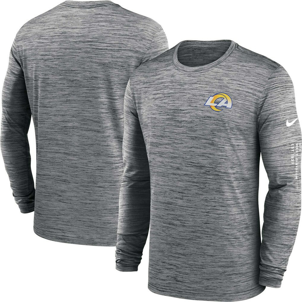 Los Angeles Rams Velocity Long Sleeve T-Shirt - Anthracite - Nike