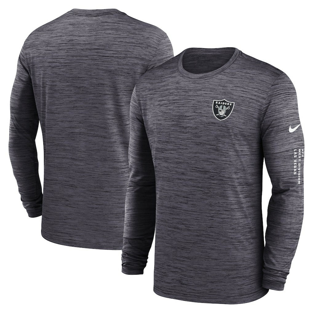 Las Vegas Raiders Velocity Long Sleeve T-Shirt - Black - Nike