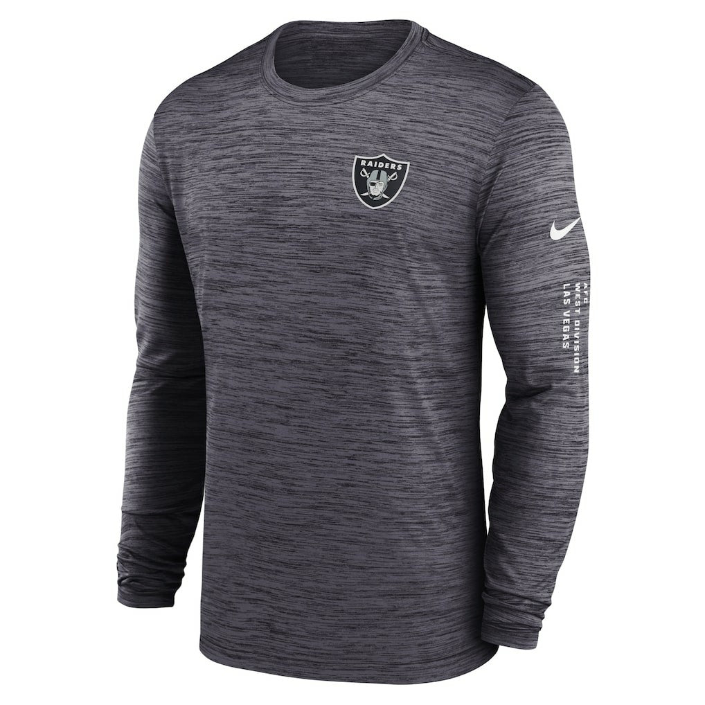Las Vegas Raiders Velocity Long Sleeve T-Shirt - Black - Nike