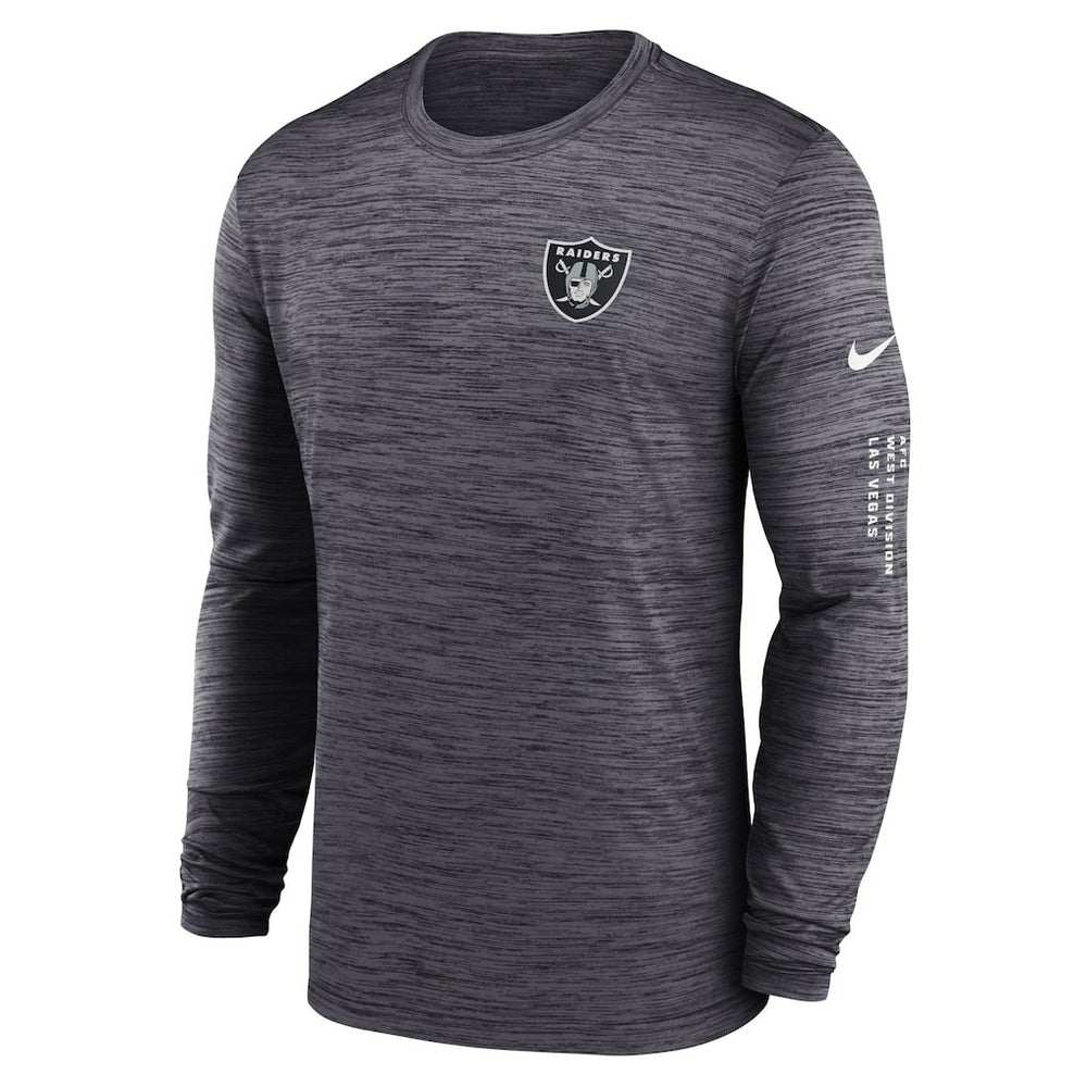 Las Vegas Raiders Velocity Long Sleeve T-Shirt - Black - Nike