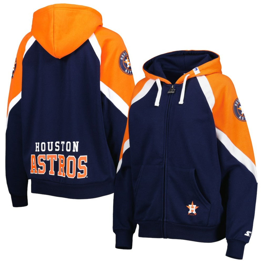 Houston Astros Starter Women's Hail Mary Full-Zip Hoodie Discount