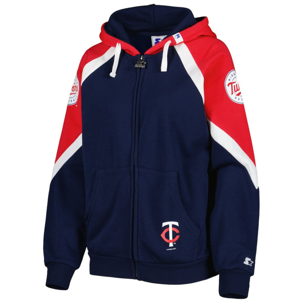 Minnesota Twins Starter Women's Hail Mary Full-Zip Hoodie Discount