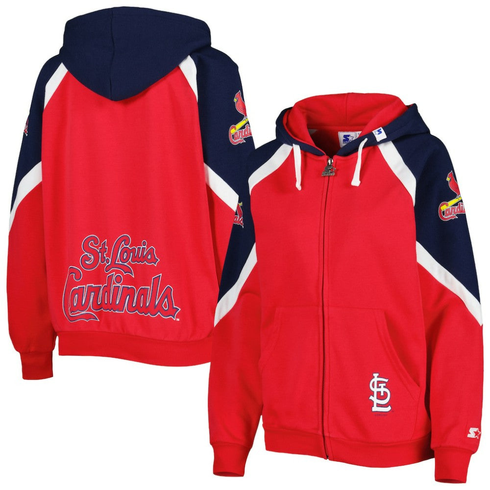 St. Louis Cardinals Starter Women's Hail Mary Full-Zip Hoodie Sale