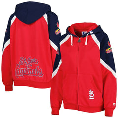 St. Louis Cardinals Starter Women's Hail Mary Full-Zip Hoodie Sale