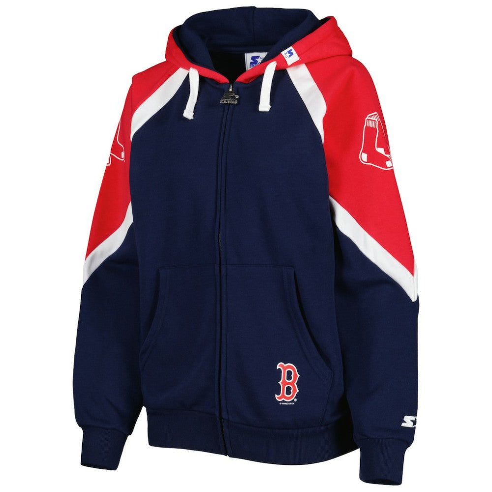 Boston Red Sox Starter Women's Hail Mary Full-Zip Hoodie Discount
