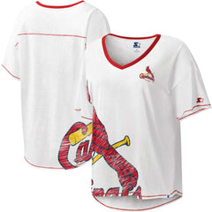 St. Louis Cardinals Starter Women's Perfect Game V-Neck T-Shirt Discount