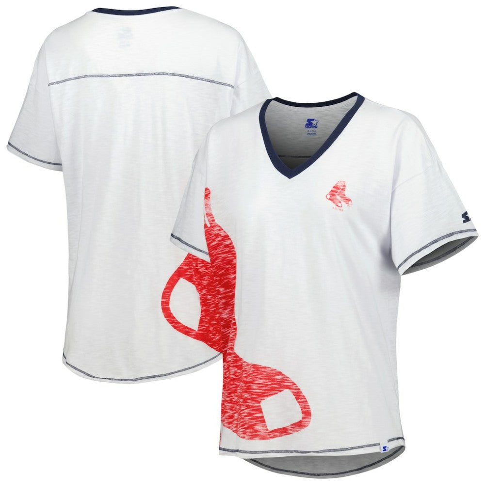Boston Red Sox Starter Women's Perfect Game V-Neck T-Shirt Online