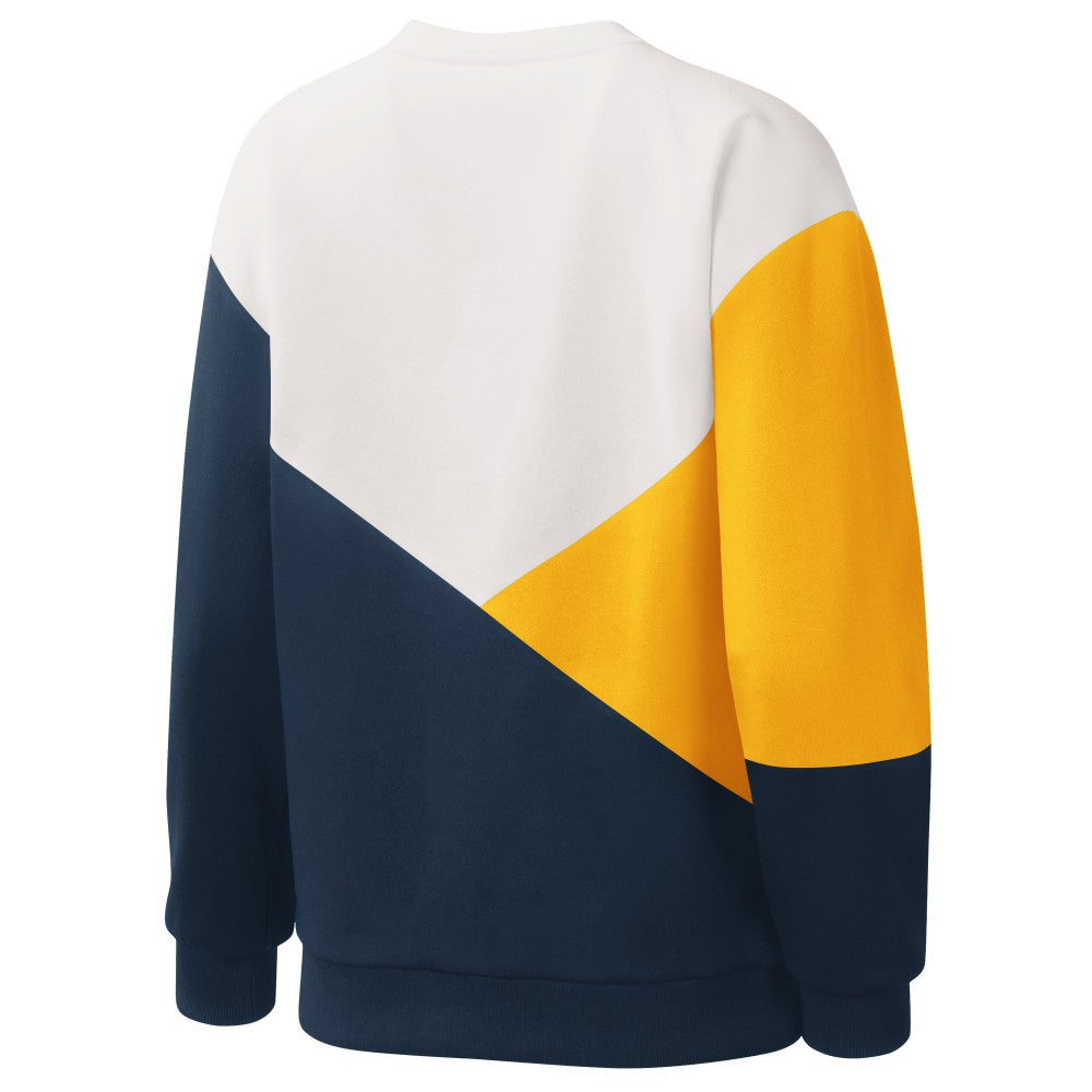 Milwaukee Brewers Starter Women's Shutout Pullover Sweatshirt Discount
