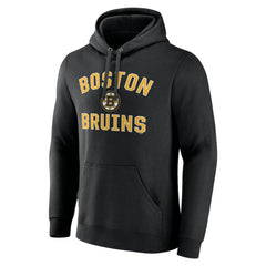 Boston Bruins Victory Arch Pullover Hoodie - Black | NHL Clearance