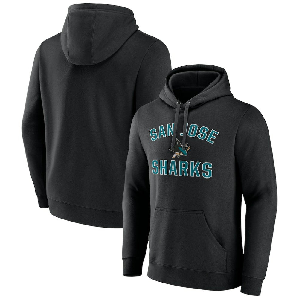 San Jose Sharks Victory Arch Pullover Hoodie - Black | NHL discount