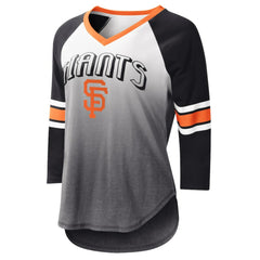 San Francisco Giants G-III 4Her by Carl Banks Women's Lead-Off Raglan 3/4-Sleeve V-Neck T-Shirt Outlet