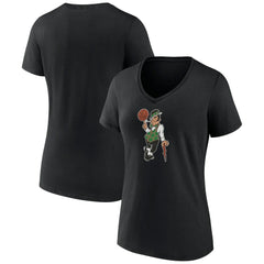Boston Celtics Women's Alternate Logo V-Neck T-Shirt Black