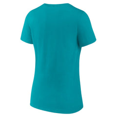 Charlotte Hornets Women's Overtime Team V-Neck T-Shirt Aqua