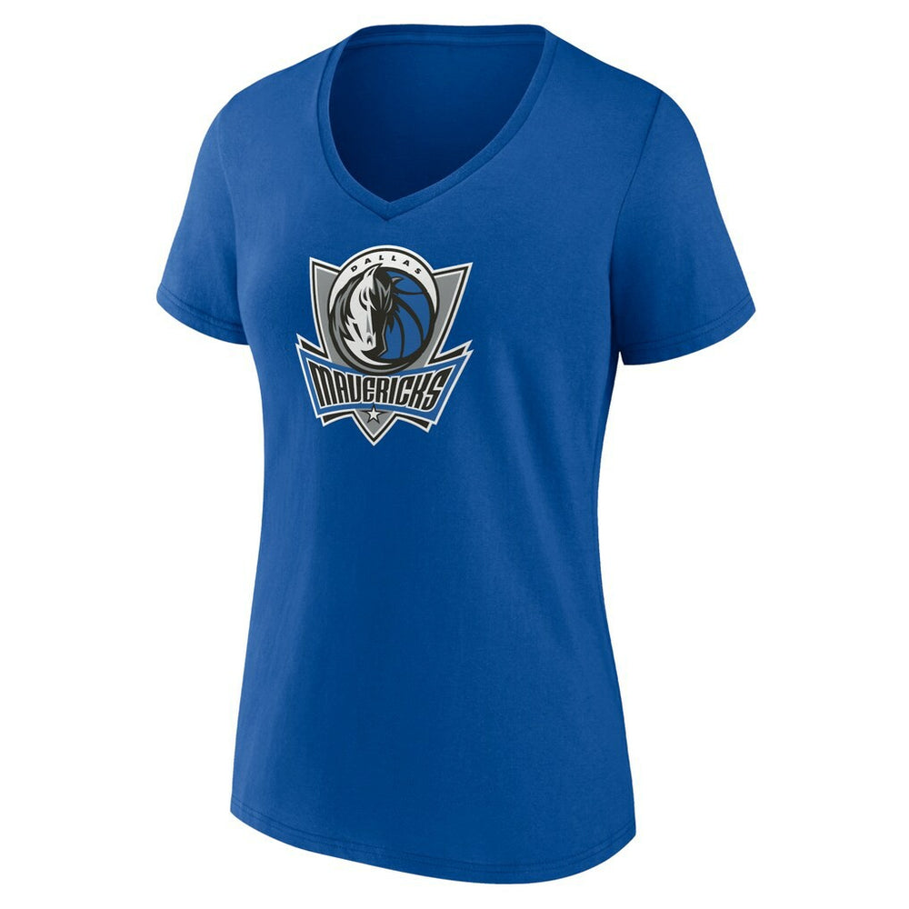 Dallas Mavericks Women's Alternate Logo V-Neck T-Shirt Royal