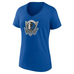 Dallas Mavericks Women's Alternate Logo V-Neck T-Shirt Royal