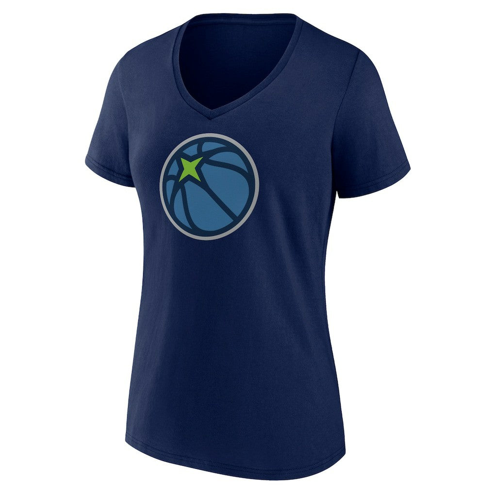 Minnesota Timberwolves Women's Alternate Logo V-Neck T-Shirt Navy