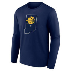 Indiana Pacers Alternate Logo Long Sleeve T-Shirt Navy