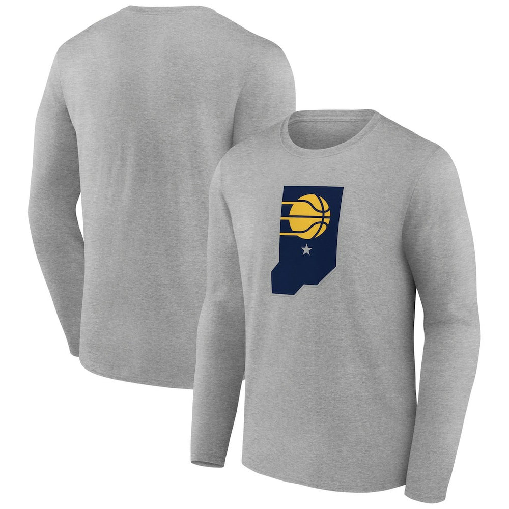 Indiana Pacers Alternate Logo Long Sleeve T-Shirt Gray