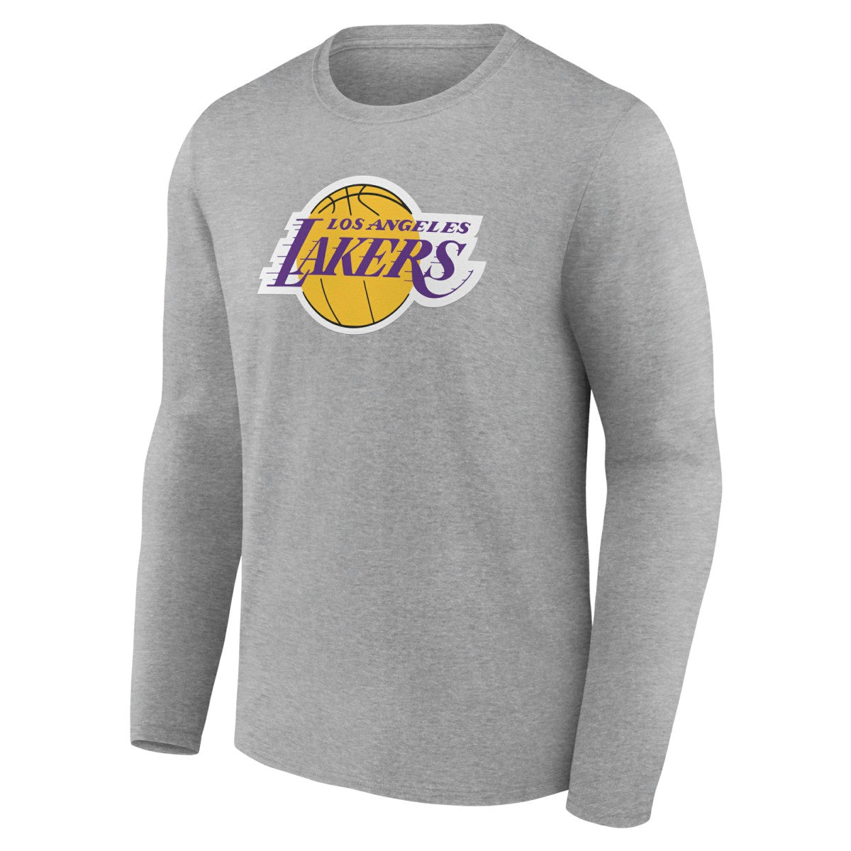 Los Angeles Lakers Alternate Logo Long Sleeve T-Shirt Gray