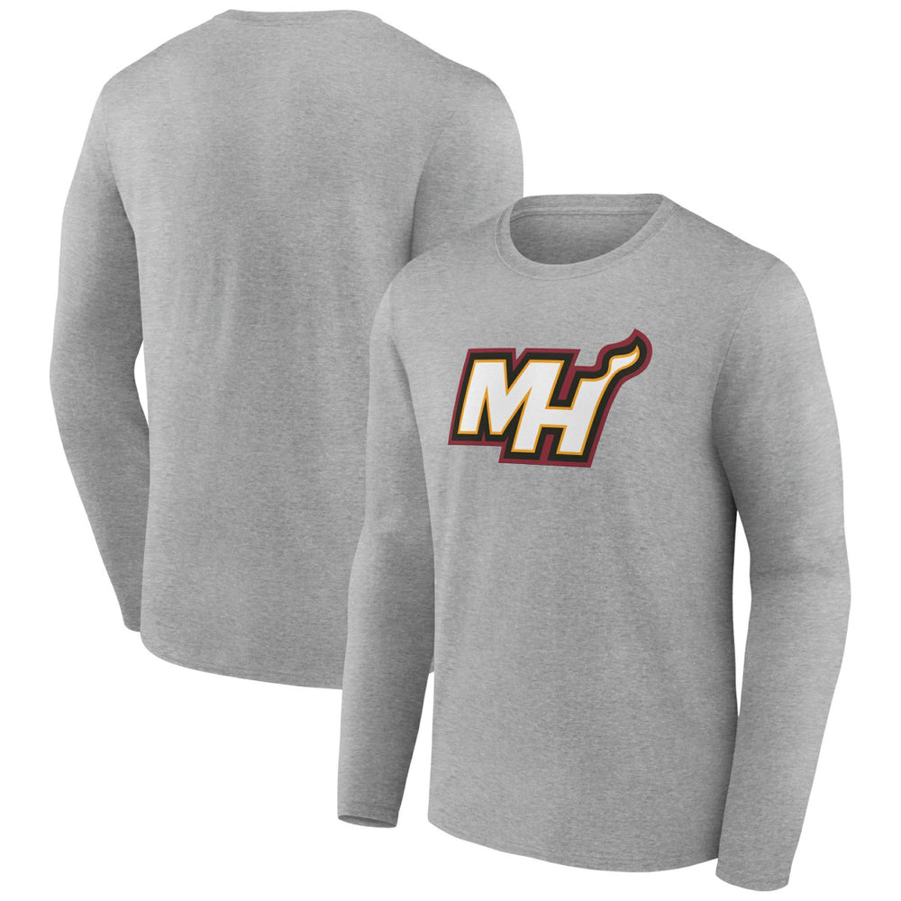 Miami Heat Alternate Logo Long Sleeve T-Shirt Gray