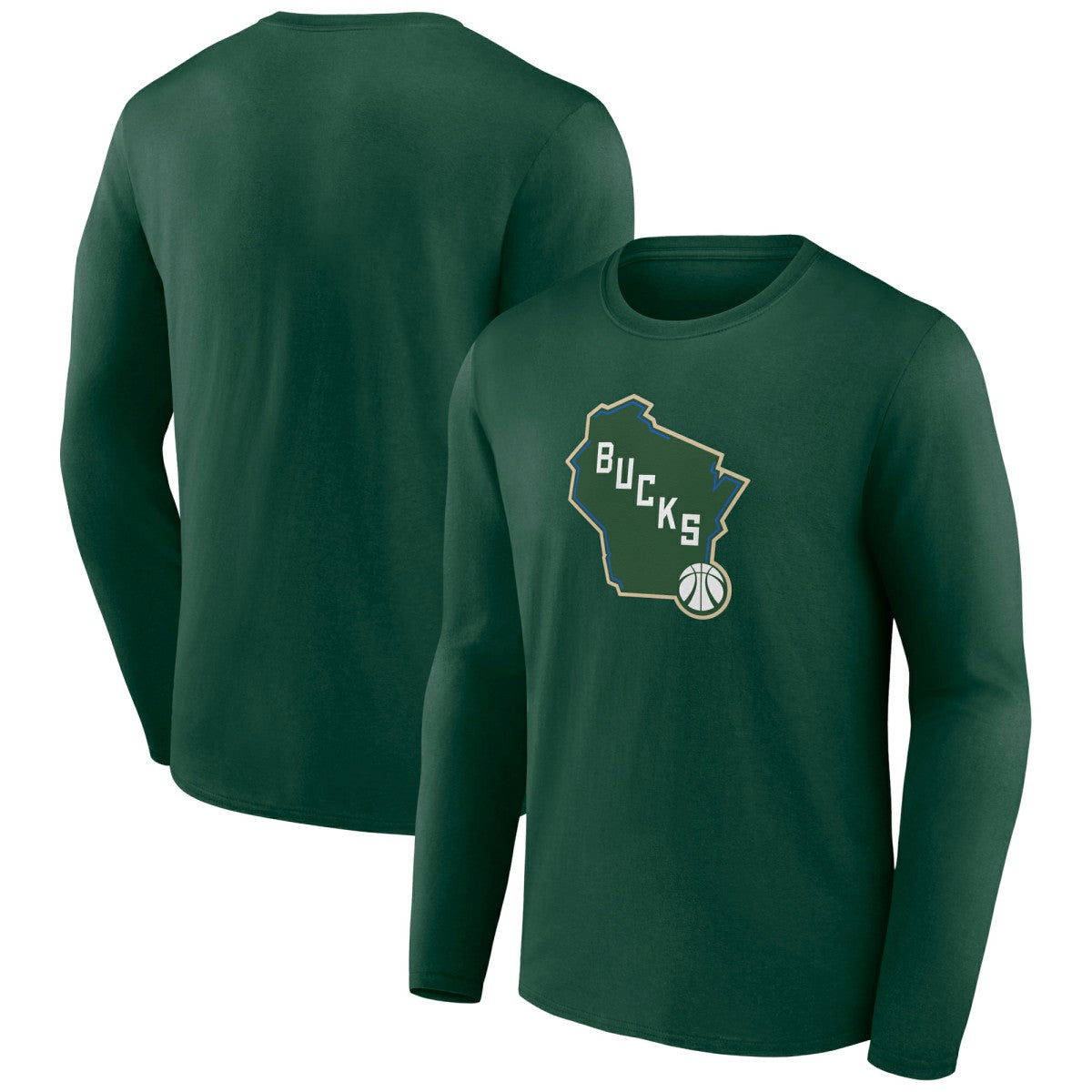 Milwaukee Bucks Alternate Logo Long Sleeve T-Shirt Green