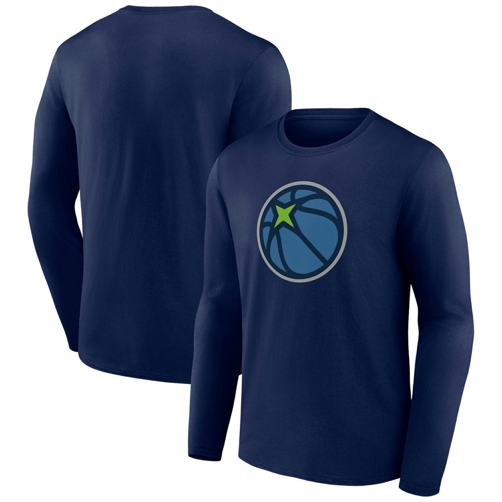 Minnesota Timberwolves Alternate Logo Long Sleeve T-Shirt Navy